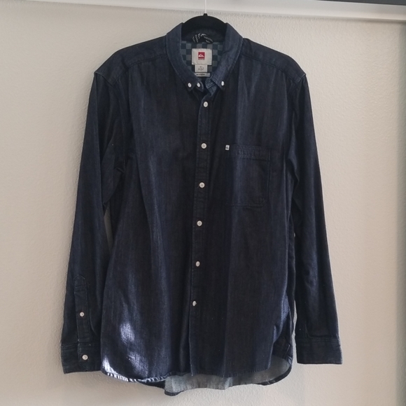 Quiksilver Other - Mens Denim Quiksilver Shirt Size L